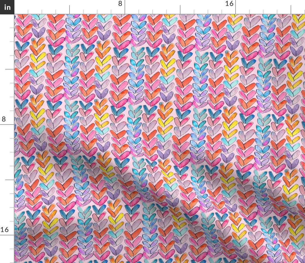 Chunky Rainbow Knit // Blush