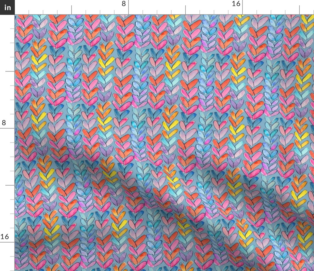 Chunky Rainbow Knit // Boho Sky