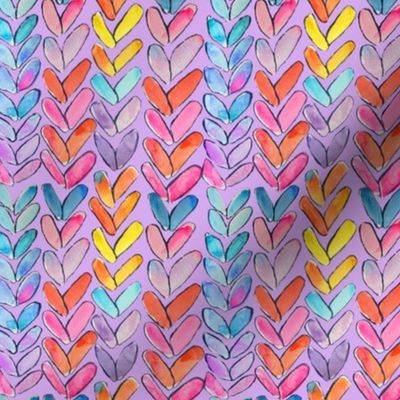 Chunky Rainbow Knit // Lavender 