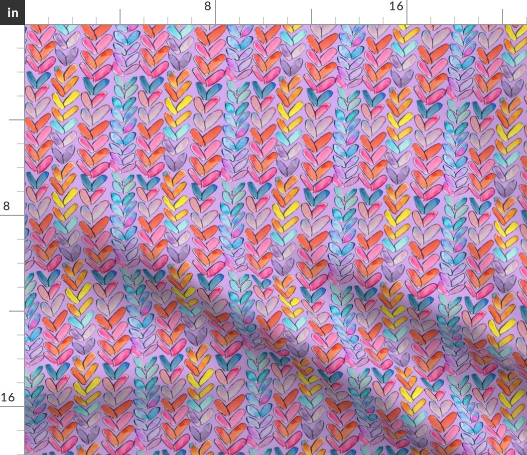 Chunky Rainbow Knit // Lavender 