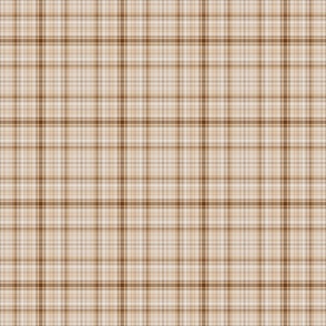 Sepia and Brown Plaid - Small Scale for Quilting and Apparel