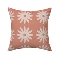 Daisy Print in Terracotta