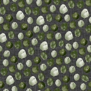 Mossy Dots-Charcoal 