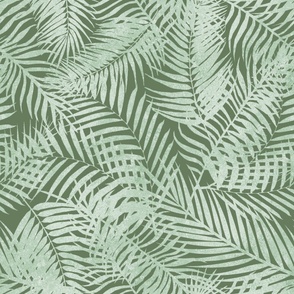 Palm Leaves Green
