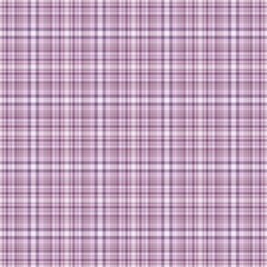 Light Lilac Purple Plaid - Small Scale for Quilting and Apparel
