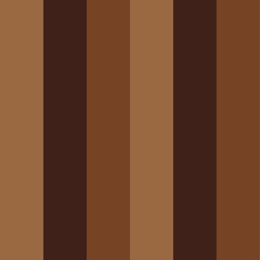 Big Vertical Stripes Dark Brown