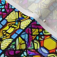 Colorful Abstract Geometric Stained Glass