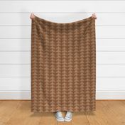 Barkcloth Rustic Triangles earth tones Santa Fe cognac very large by Pippa Shaw