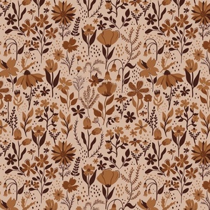 Earth Tone Boho Floral