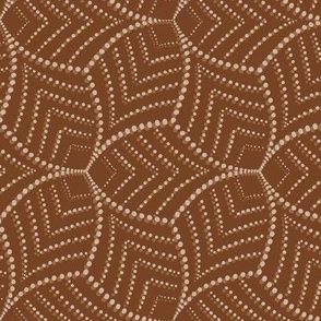 abstract leaves dots earth tones