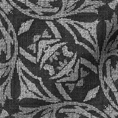 William Morris Tribute Flourish Pattern In Greyscales