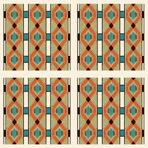 Art Deco Vertical Grid