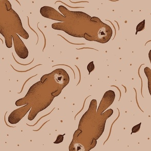 Floating Otters