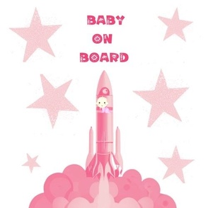 Baby On Board Pink