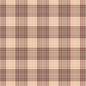 Southwestern Terra Cotta and Peach Plaid - Small Scale for Quilting and Apparel