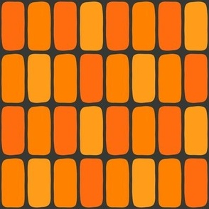 rectangular tiles in orange