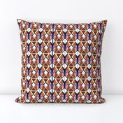 Brown and Purple Abstract Geometric