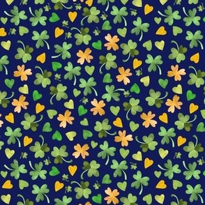 Hearts And Shamrocks Blue