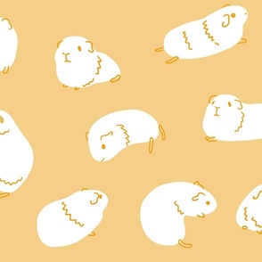 Potato Shape in white- Yellow