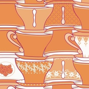 Teacup Tessellation Orange 