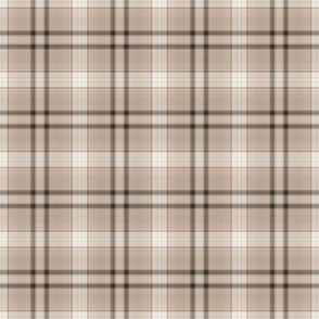 Neutral Beige and Tan Plaid - Small Scale for Apparel and Quilting
