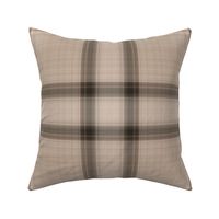 Neutral Beige and Tan Plaid - Extra Large Scale for Wallpaper and Home Decor