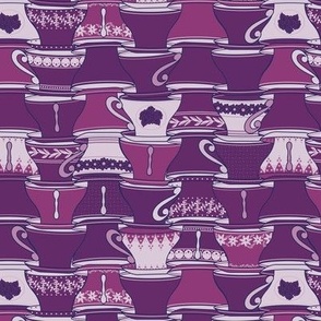 Teacup Tessellation Purple Mini