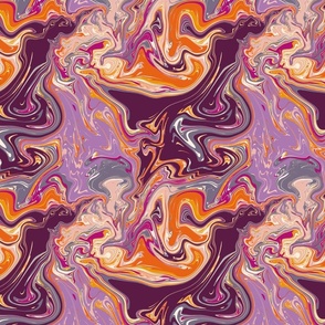 Psychedelic Marble (10") - orange, purple, pink (ST2022PMWL)