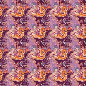 Psychedelic Marble (4") - orange, purple, pink (ST2022PMWL)