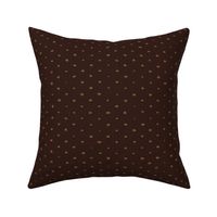 Earthy Blooms - Wonky Dots Chocolate Plain