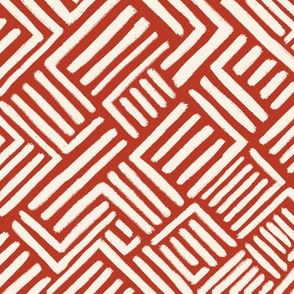 Lines with Red-orange Background