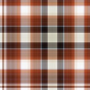 Rust Orange Autumn Plaid - Extra Large Scale for Wallpaper and Home Decor