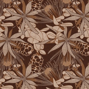 earth toned rustic floral
