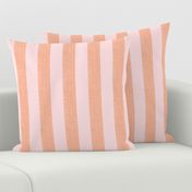 wide stripe pastel pink and orange