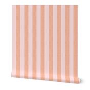 wide stripe pastel pink and orange