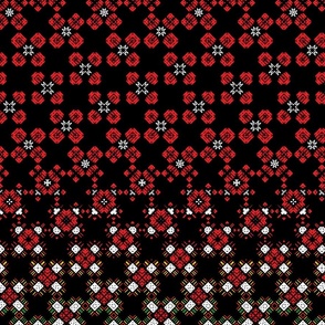 Red and Black Morphing Geometric