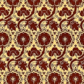 Decorative Italian Renaissance Textile Design - Original Colors