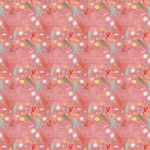 Misogyny speech floral fabric pink small