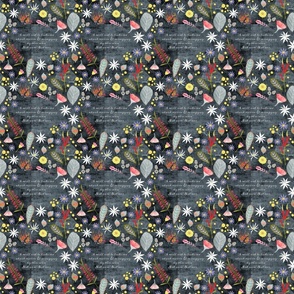 Misogyny speech floral fabric black