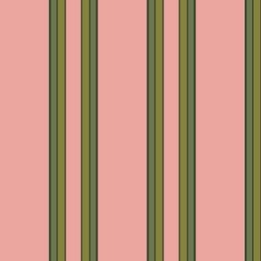 AWNING STRIPE SMALL - APPLE ORCHARD COLLECTION (PINK)