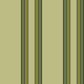 AWNING STRIPE LARGE - APPLE ORCHARD COLLECTION (GREEN)