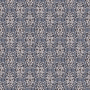 lacy print on steel blue by rysunki_malunki