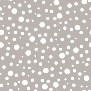Abstract silver pale polka dots pattern