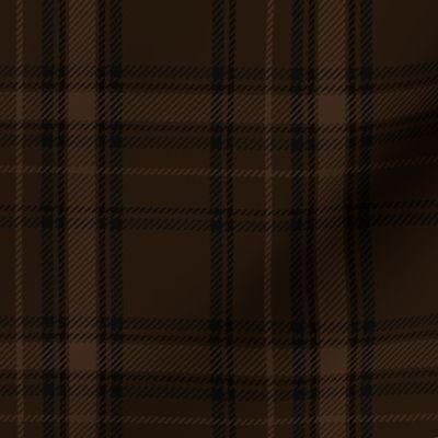 Moody Russet Brown and Tan Plaid