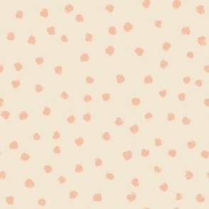 Dots on cream - pink