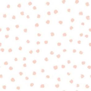 Dots on white - pink