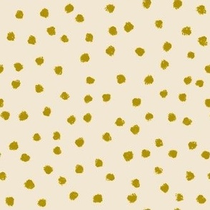 Dots on cream - goldenrod