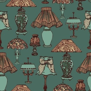 Lamps antique green