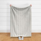 Barkcloth Rustic Triangles earth tones soft grey very large by Pippa Shaw