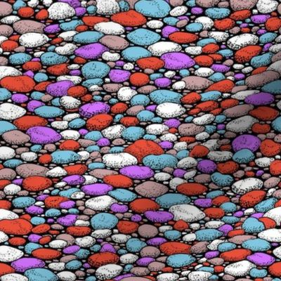 fish tank rocks multicolor 8x8